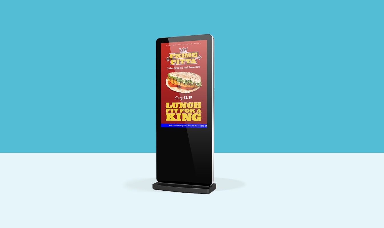 Allsee Tech 50-inch Freestanding digital poster l50hd7 front view