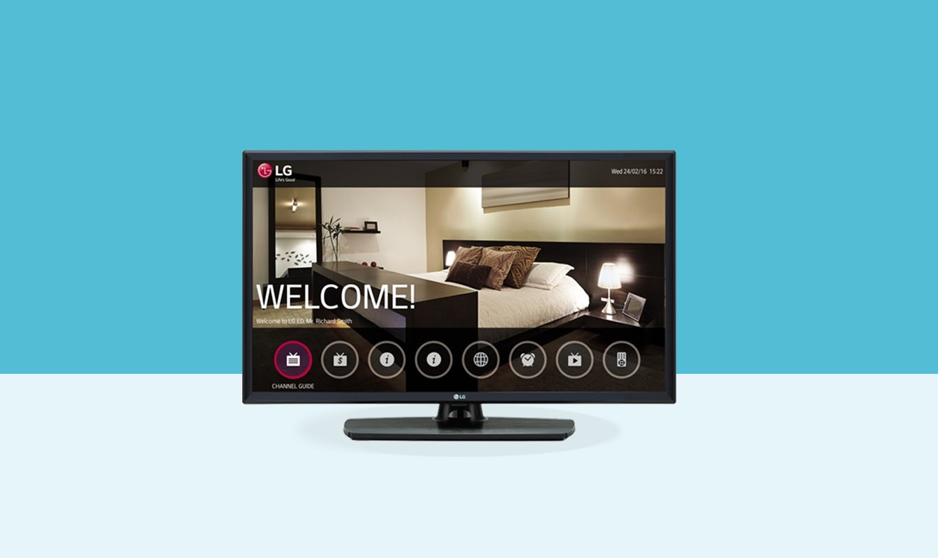 LG 32 inch commercial tv 32lu341h front display on