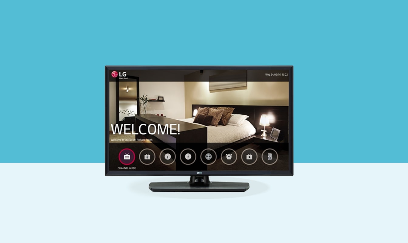 LG 32 inch commercial tv 32lu341h front display on