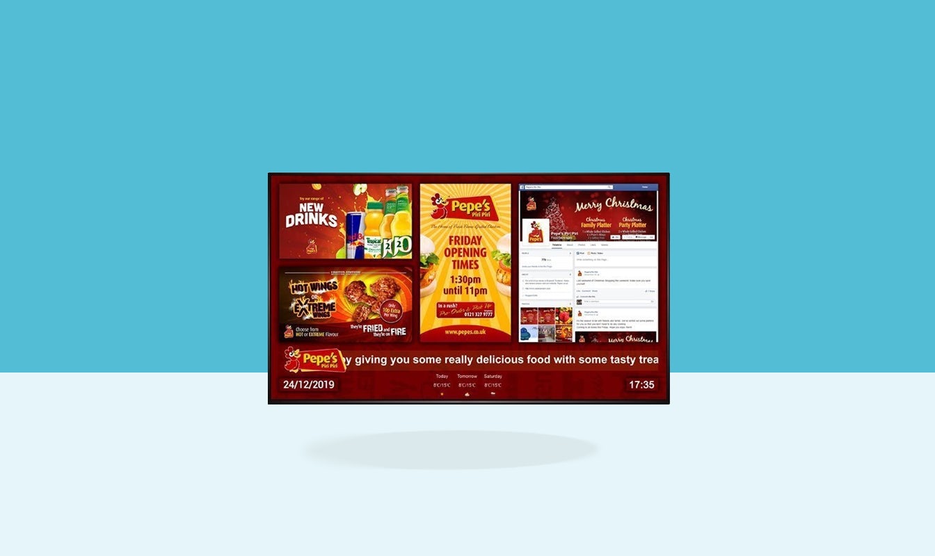Allsee-Tech 50 inch digital menu board dm50b front view