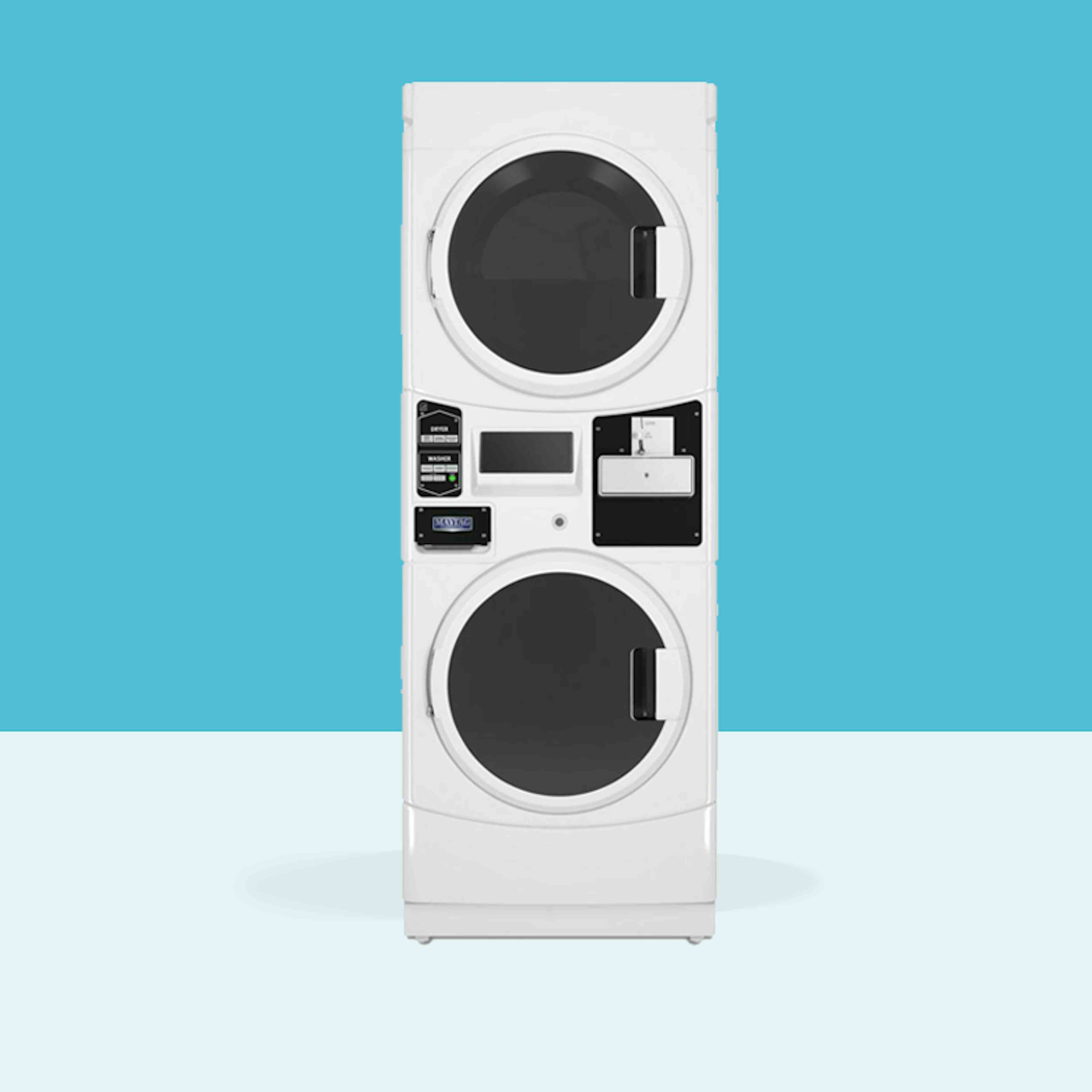 Maytag MLE22PD Commercial Coin Op Washer-Dryer Stack