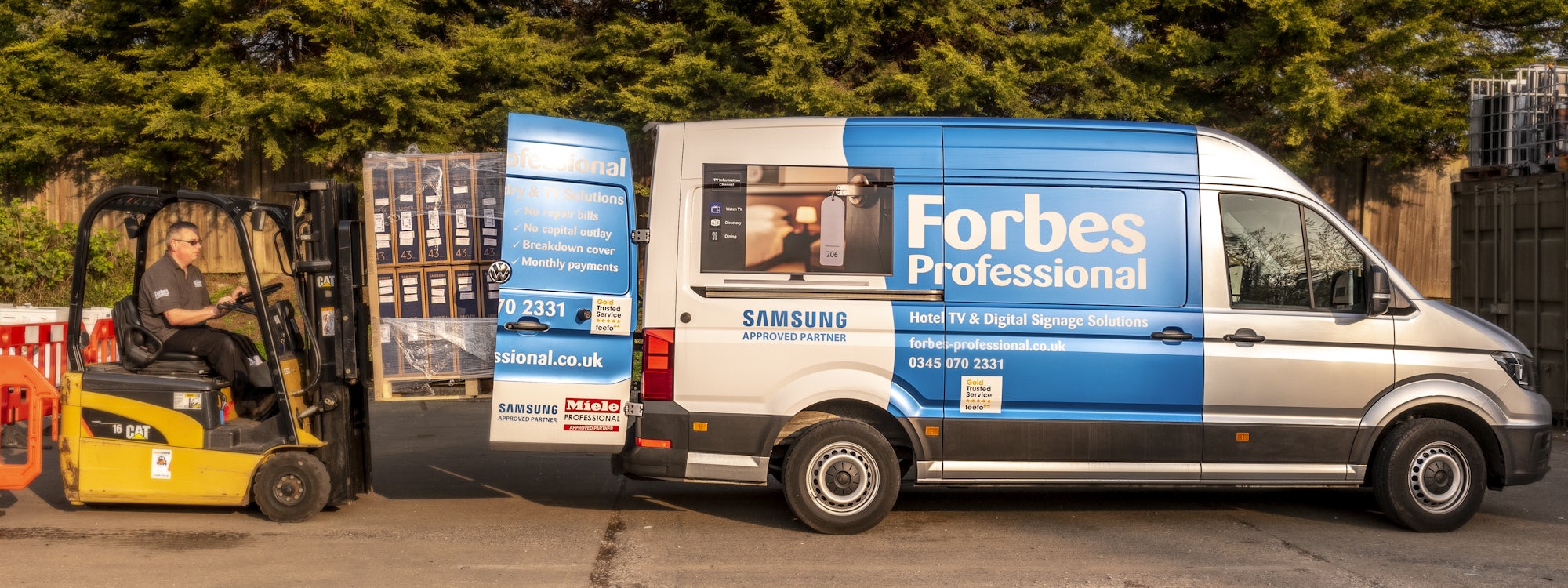 Forbes Professional Van Being Loaded
