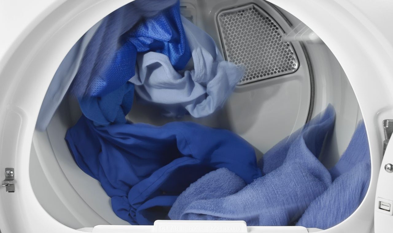 Maytag 9kg commercial front load dryer mde28pd drum view