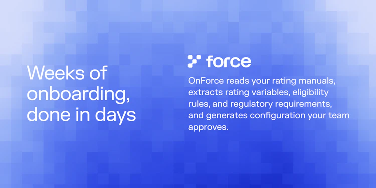 From rating manual to working configuration, and where the carrier signs off.