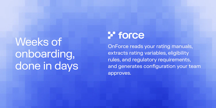 From rating manual to working configuration, and where the carrier signs off.