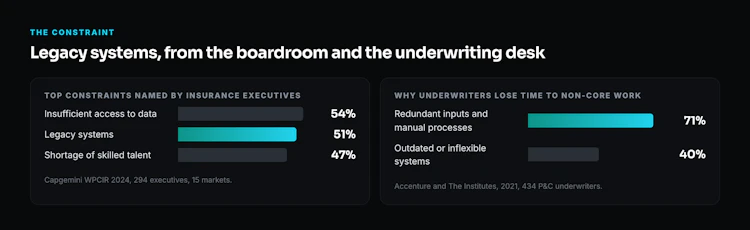 What insurance executives and underwriters say is holding them back.