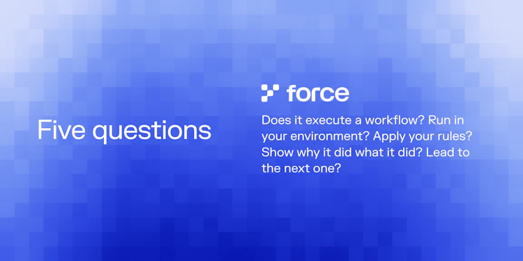 Five questions that separate an agent from a feature with a friendly name.