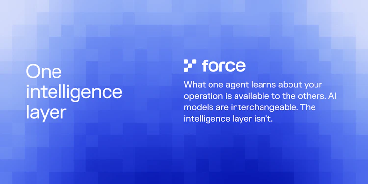 Seven agents around one intelligence layer. What one learns about your operation is available to the others.