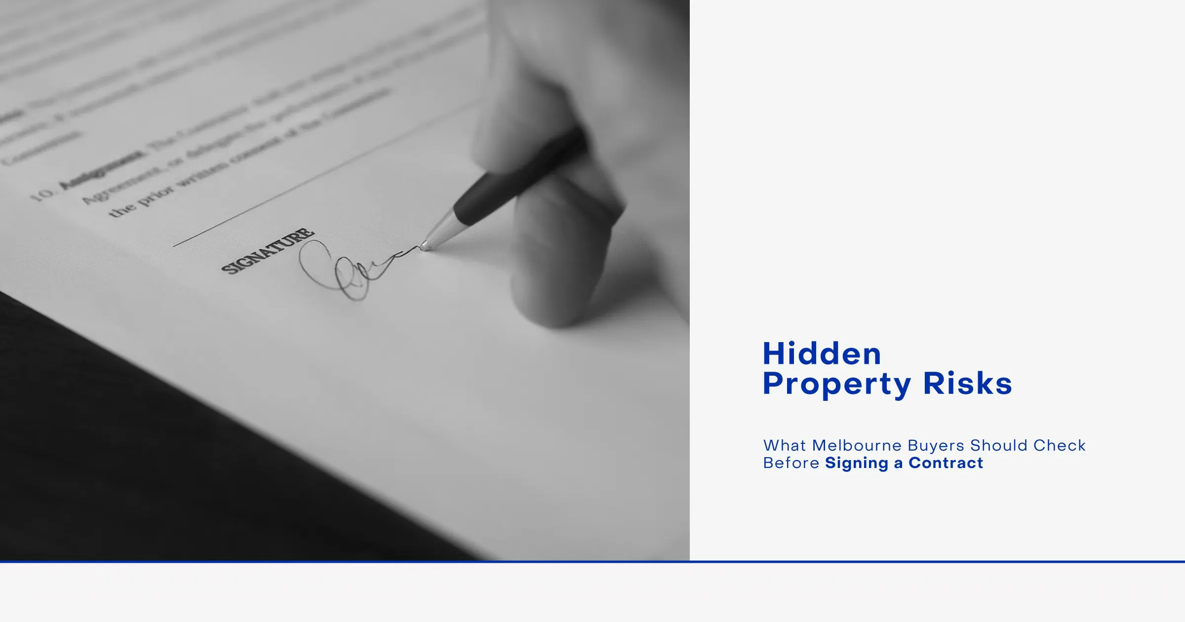 Hidden Property Risks Melbourne buyers should check before signing