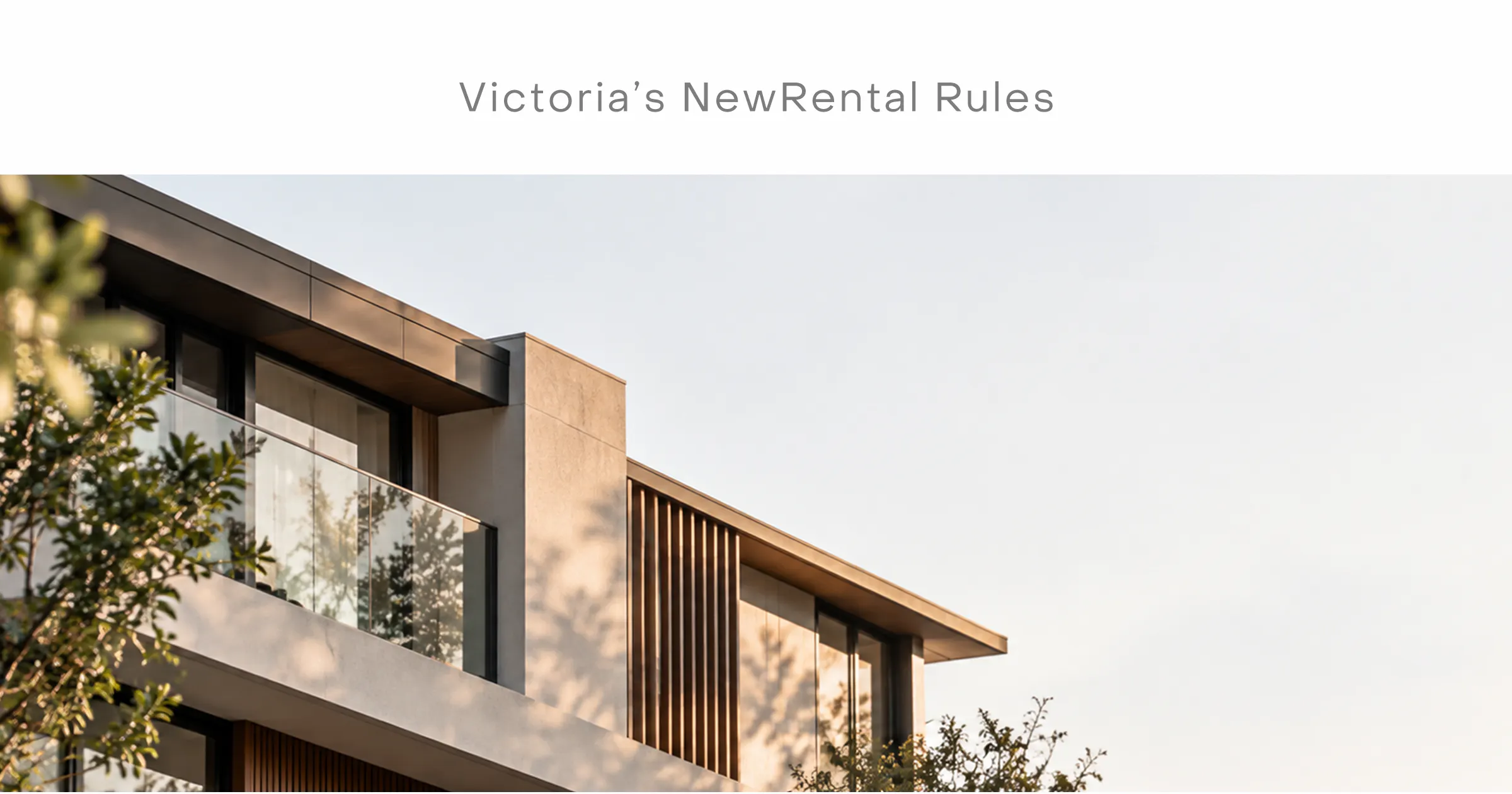 Victoria's new rental rules for 2026 and 2027