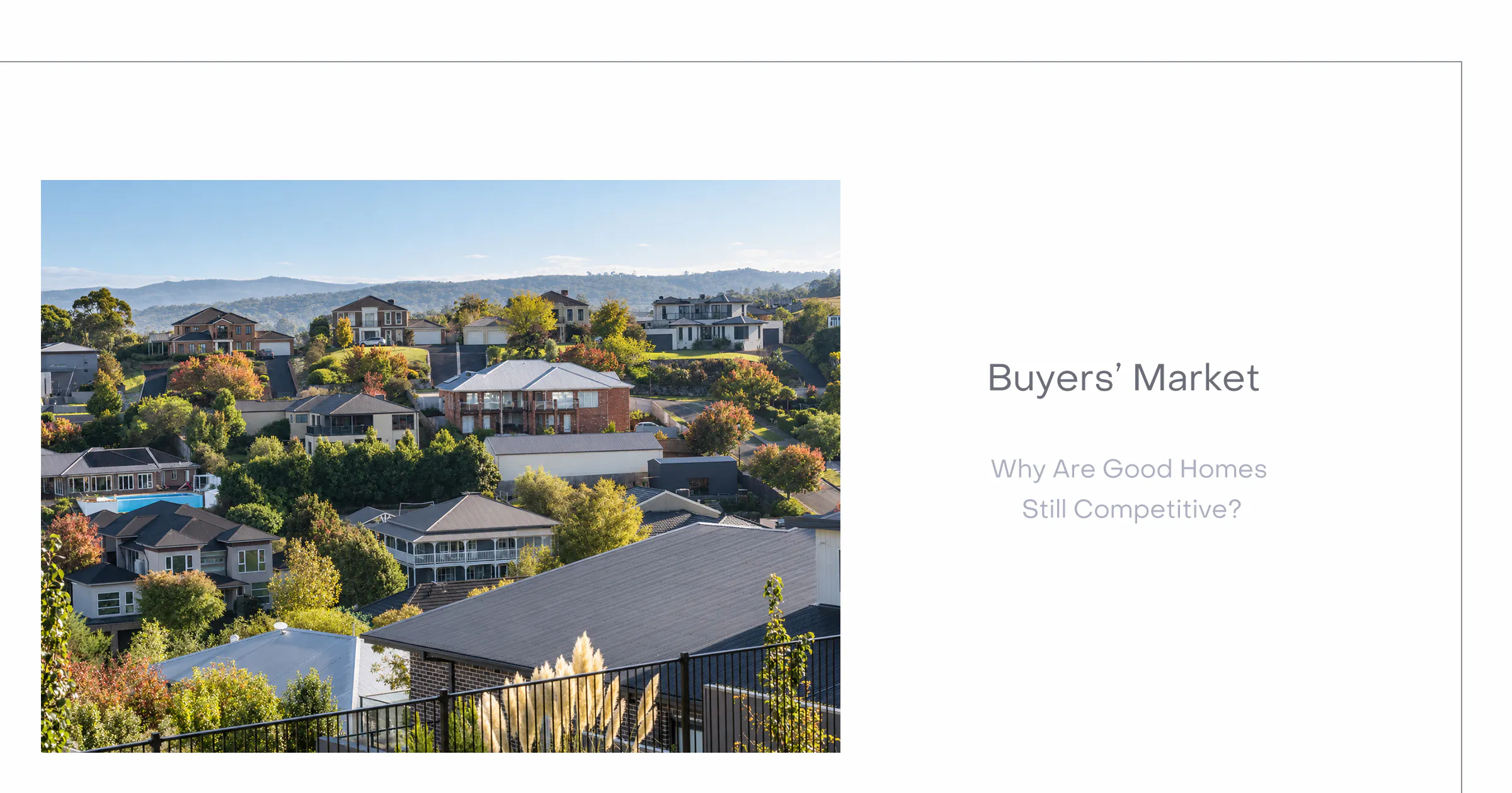 Melbourne buyers market and competition for quality family homes