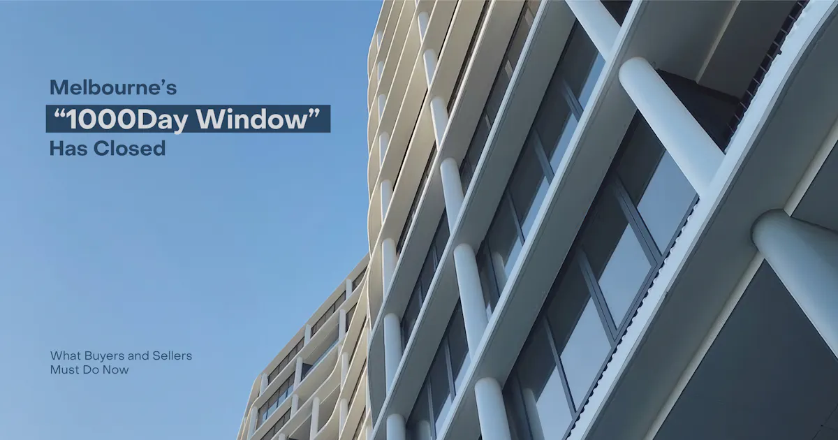 Melbourne’s 1000‑Day Window Has Closed