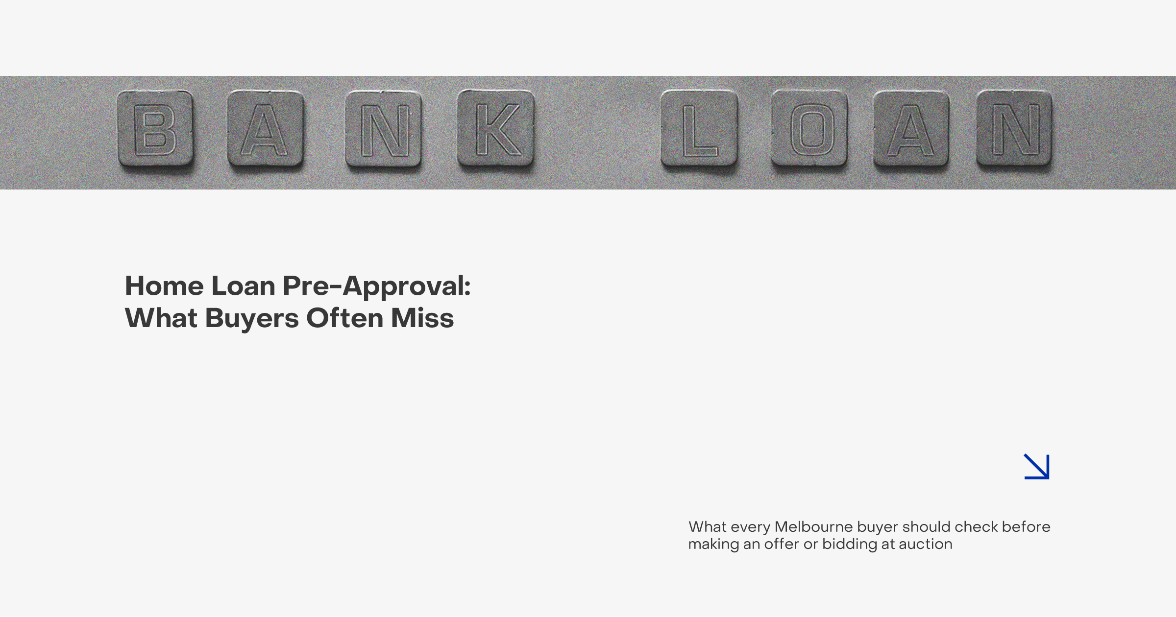 Home Loan Pre-Approval in Melbourne: What Buyers Often Miss Before Making an Offer