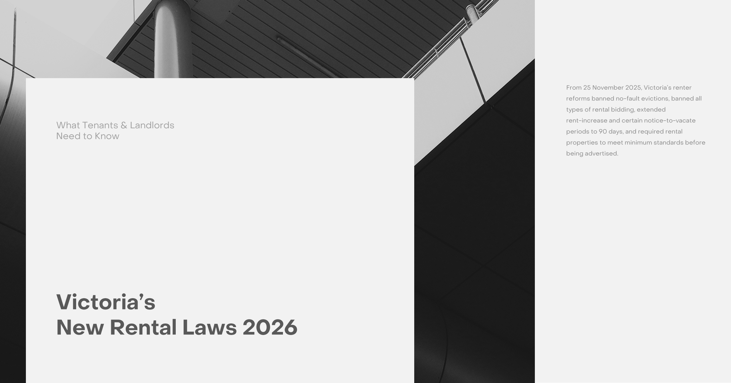 What Are the New Victorian Rental Laws in 2026, and What Do Melbourne Tenants and Small Landlords Need to Do?