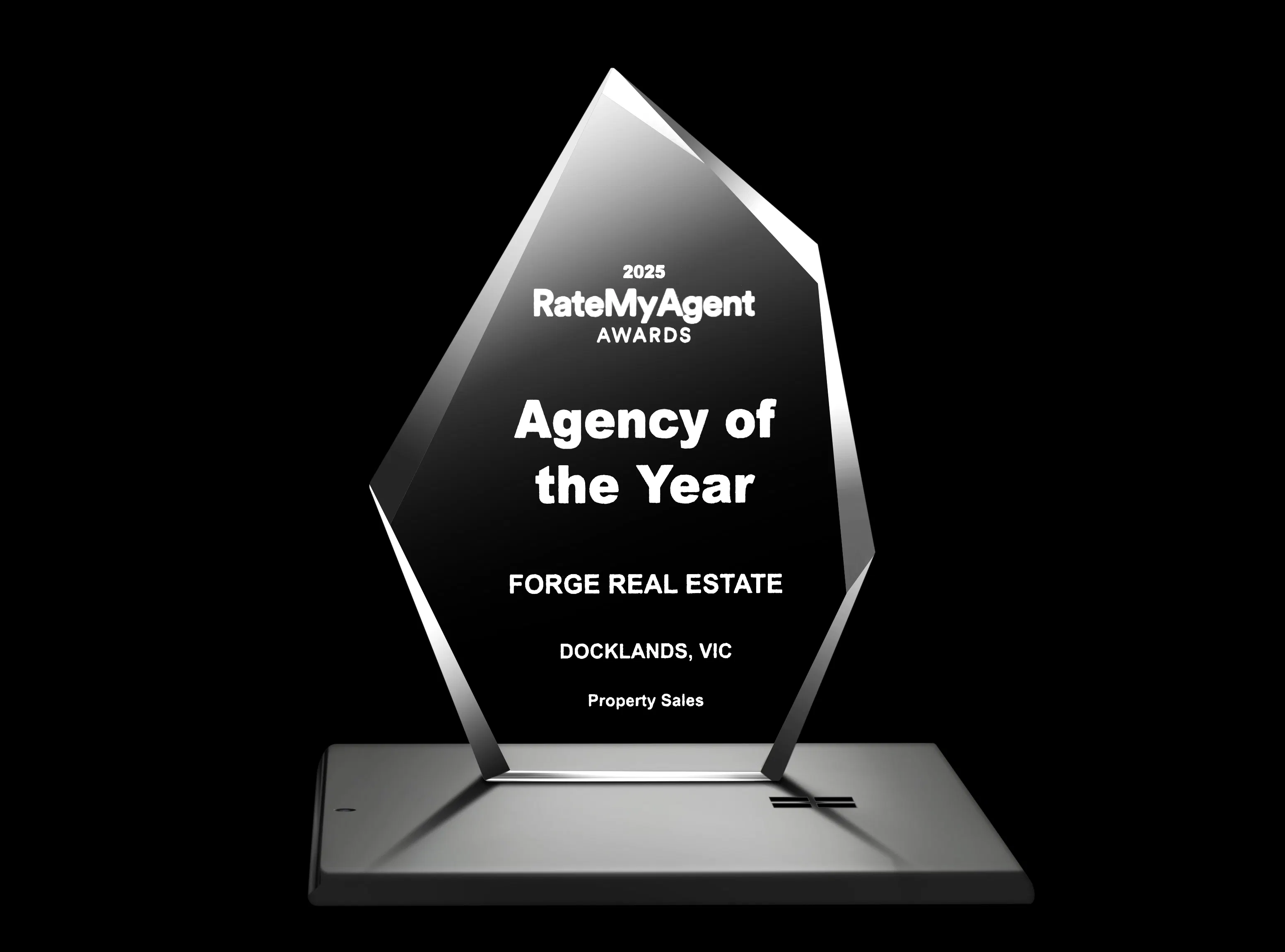 Forge Real Estate awarded “Agency of the Year” 2025 by RateMyAgent.