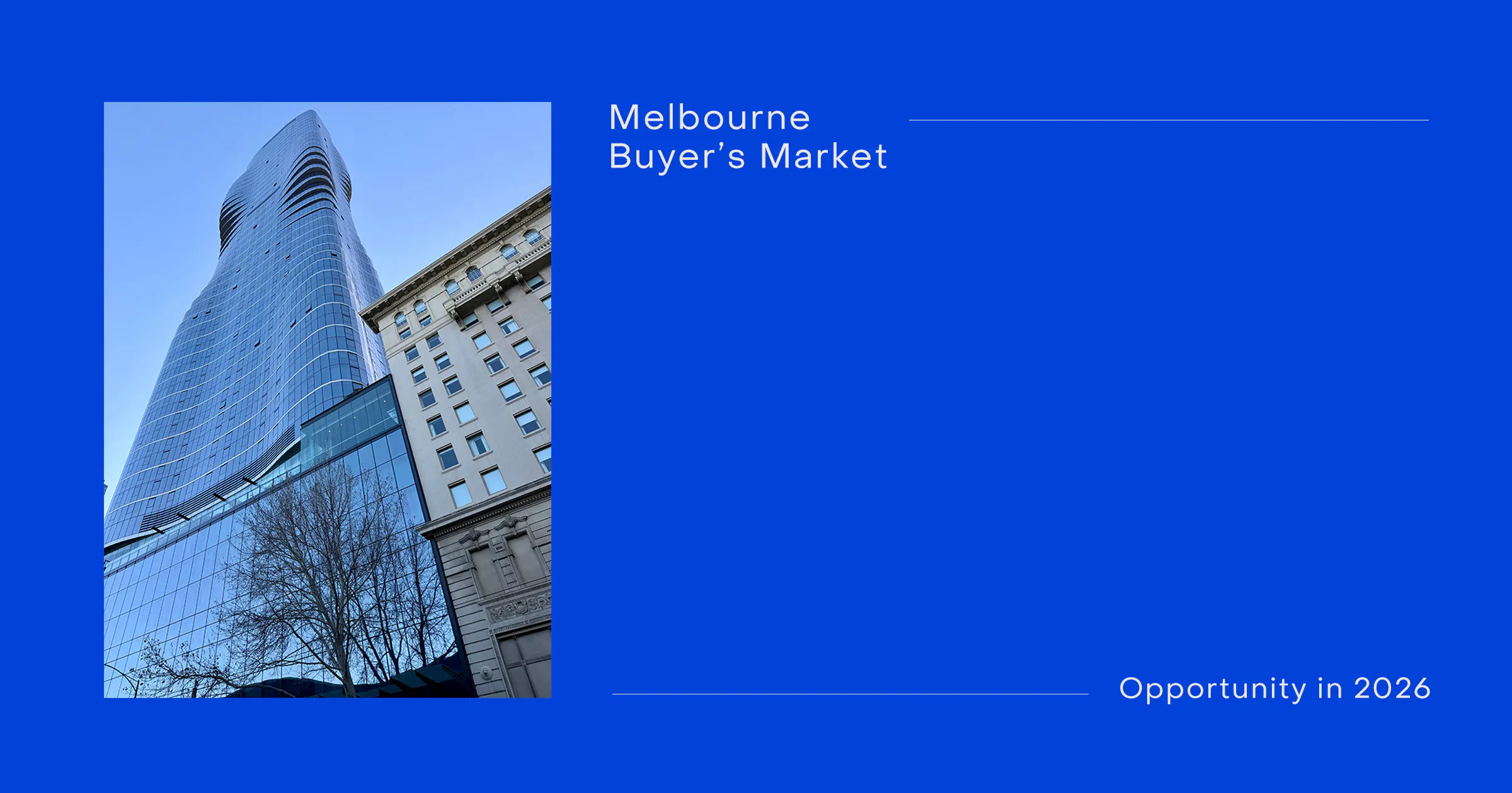 Melbourne buyer's market 2026