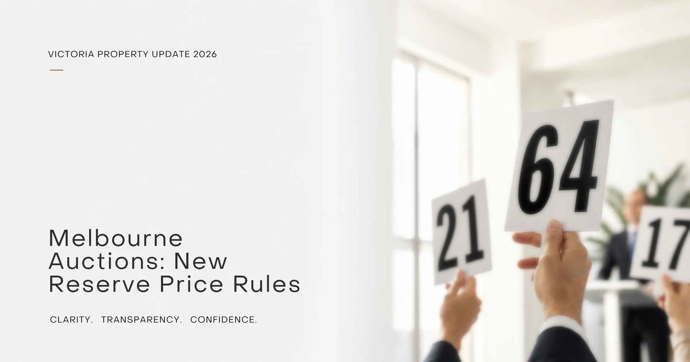 Melbourne auction reserve price rules and property auction bidding
