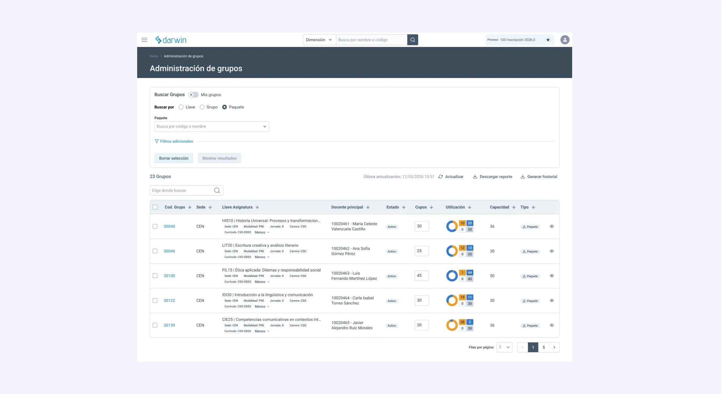 Capacity Management: Mass control in real time