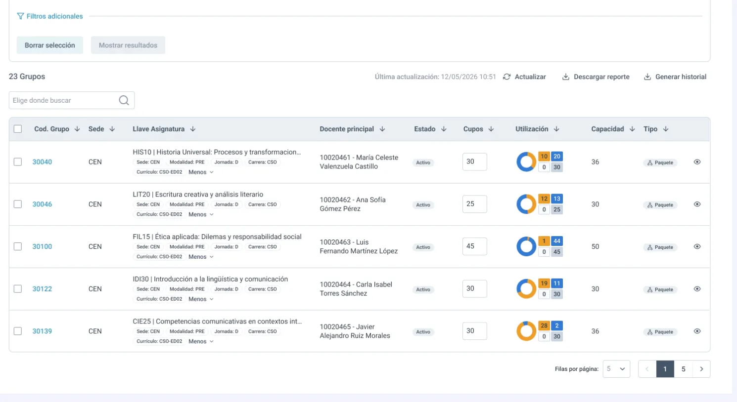 Gestión de cupos: control masivo y en tiempo real