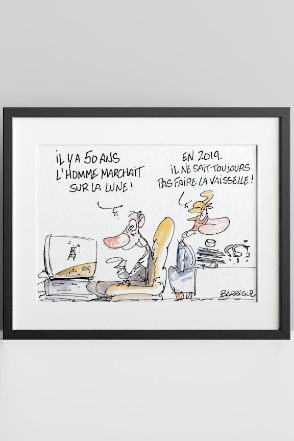 50 ans l'homme marchait sur la lune