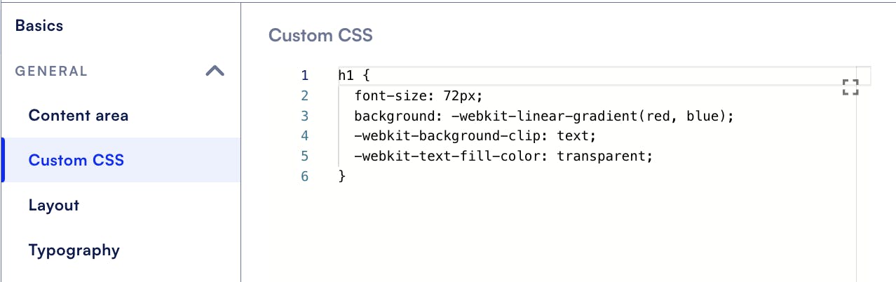 CSS in Formsort