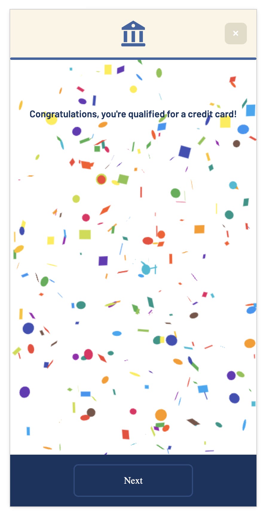 Formsort - confetti celebration