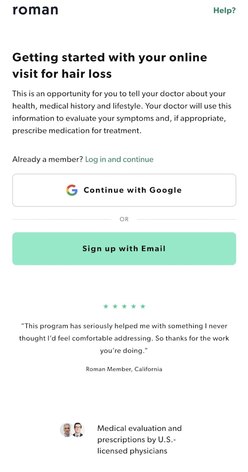 roman-get-started-sidebar-email-mobile