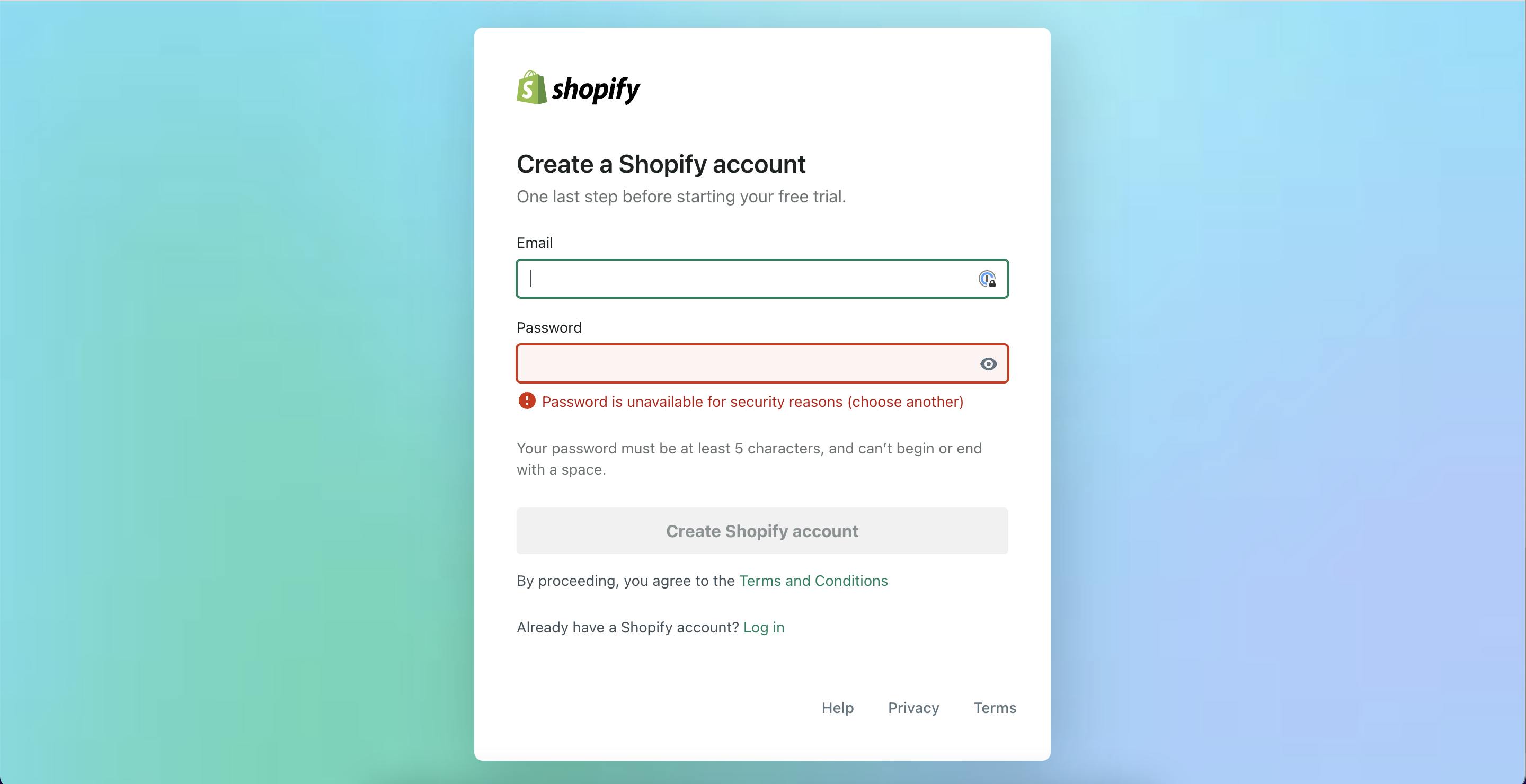 Shopify signups