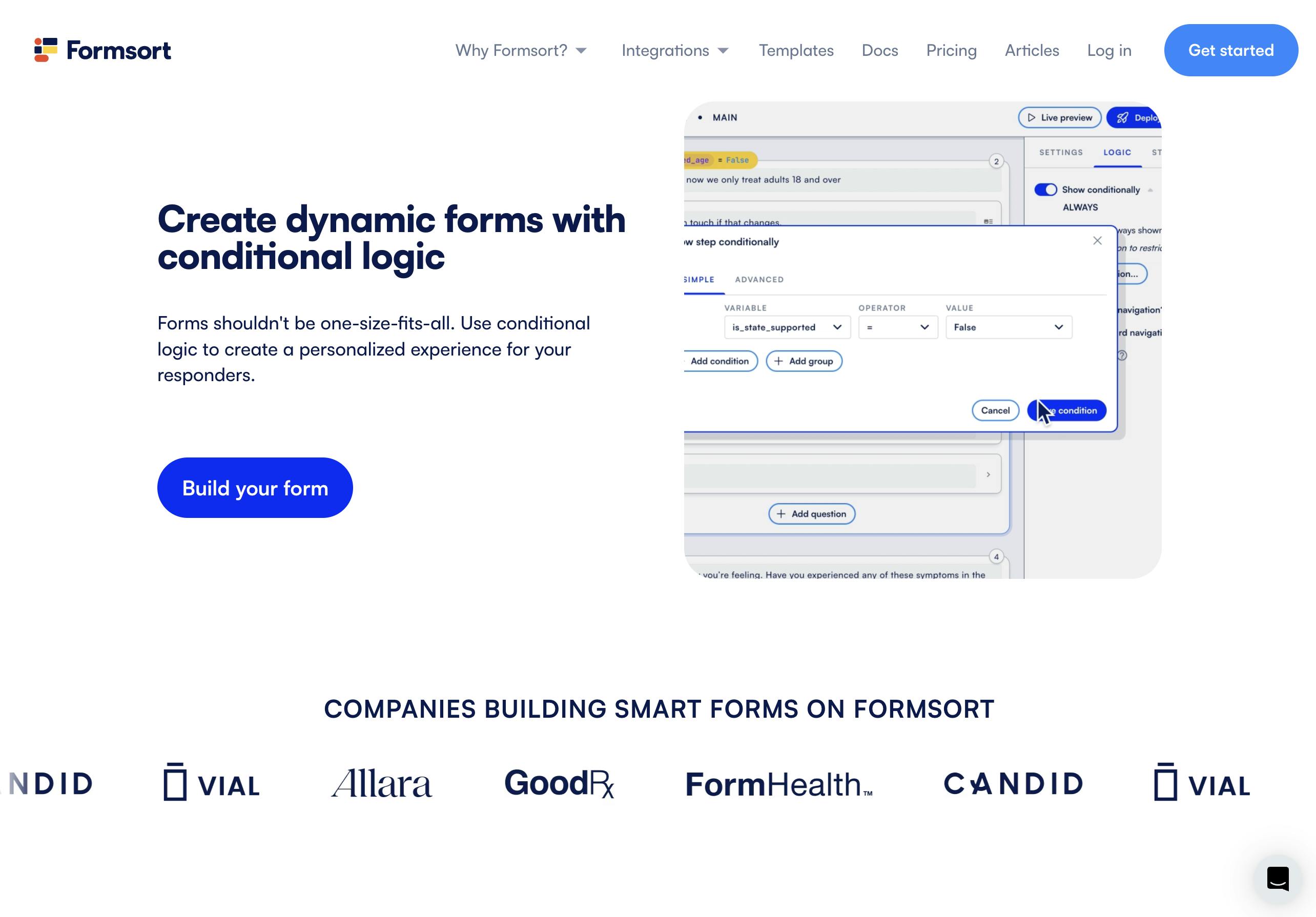 Formsort dynamic forms - form builder