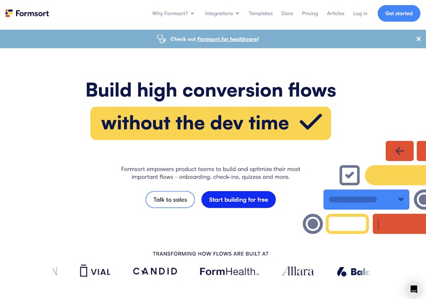 Formsort - typeform alternative