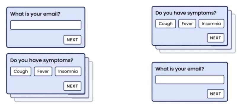 experiment - order of questions in a form