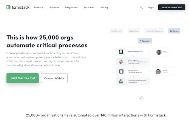 formstack - jotform alternative