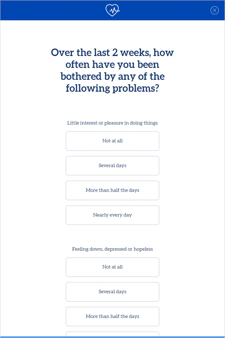 PHQ 9 Form Template Formsort Phq 9 form template formsort