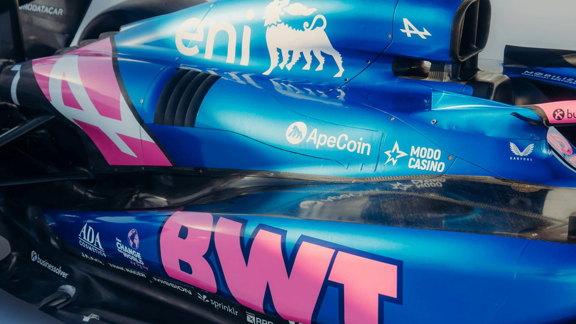 Alpine F1 A525 engine cover view 2025 new livery
