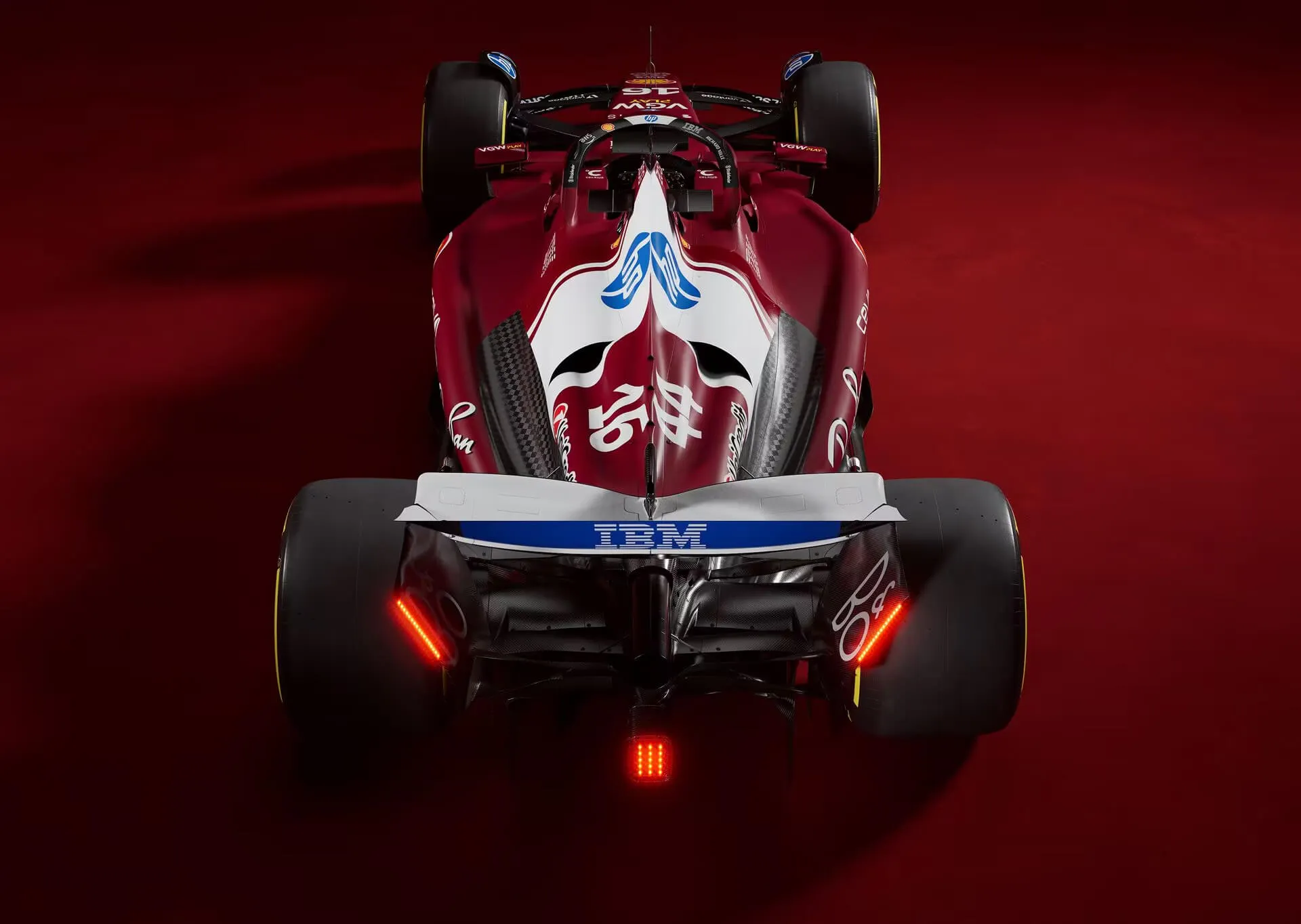 Ferrari F1 SF-25 rear view 2025 new livery