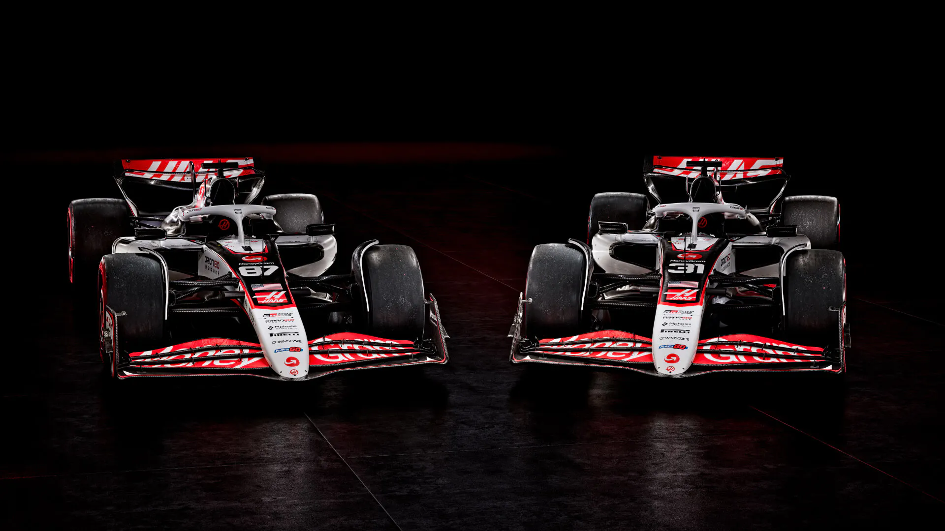 Haas F1 VF-25 front view 2025 new livery