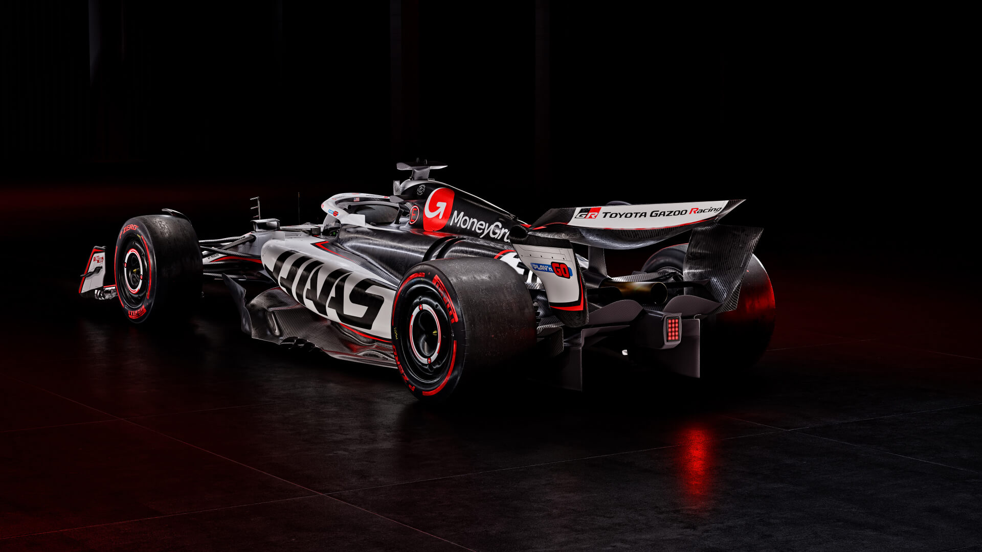 Haas F1 VF-25 3:4 rear view 2025 new livery