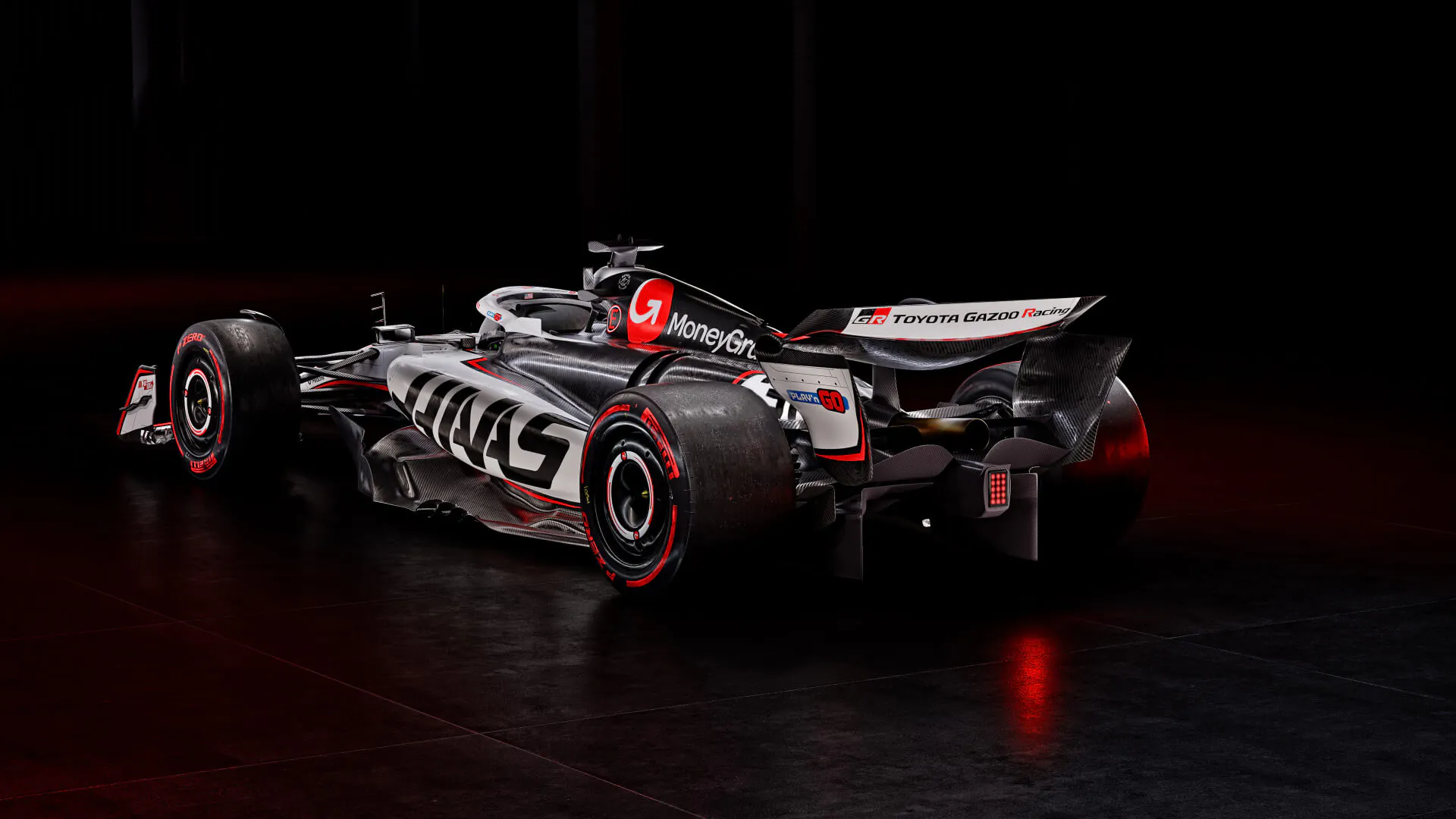 Haas F1 VF-25 3:4 rear view 2025 new livery