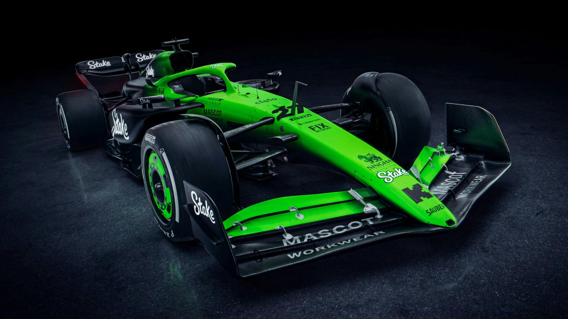 Kick Sauber F1 C45 3:4 right front view 2025 new livery