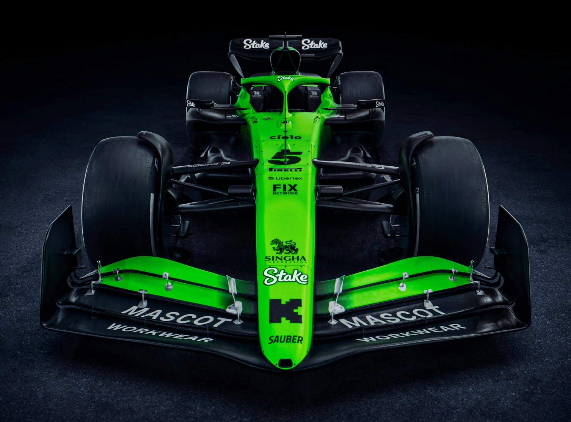 Kick Sauber F1 C45 front view 2025 new livery