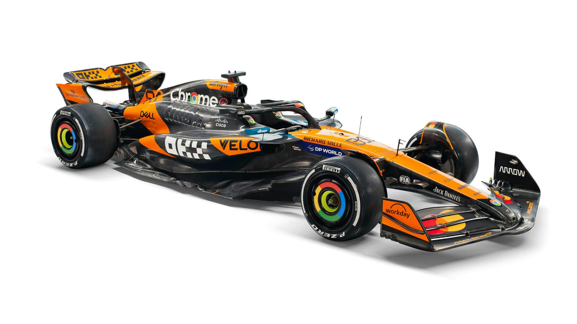 McLaren F1 MCL39 3:4 front view 2025 new livery