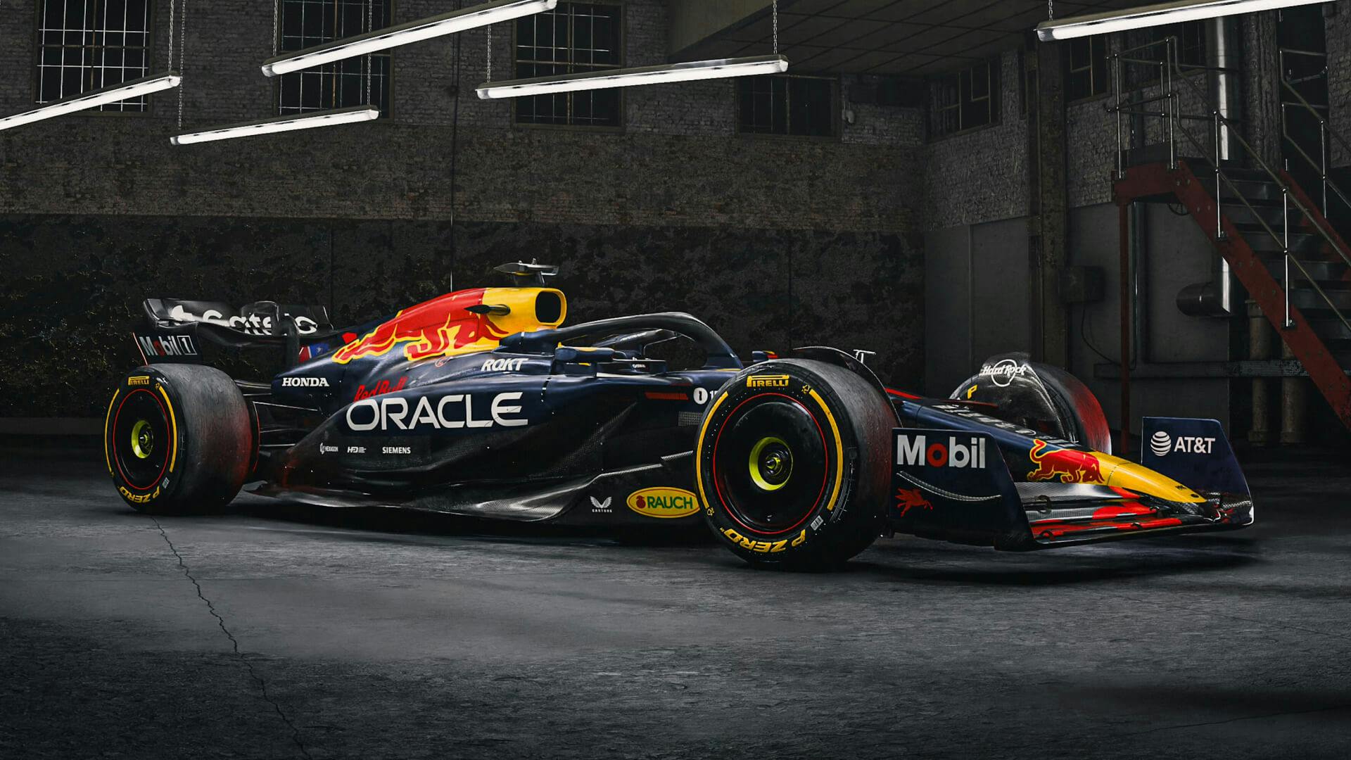 RedBull Racing F1 RB21 side view 2025 new livery