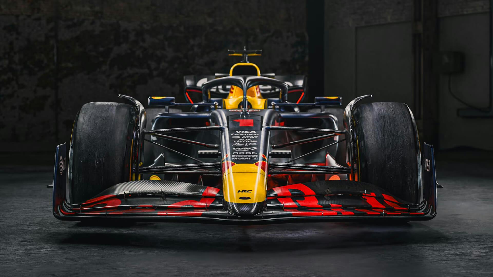 RedBull Racing F1 RB21 front wing view 2025 new livery