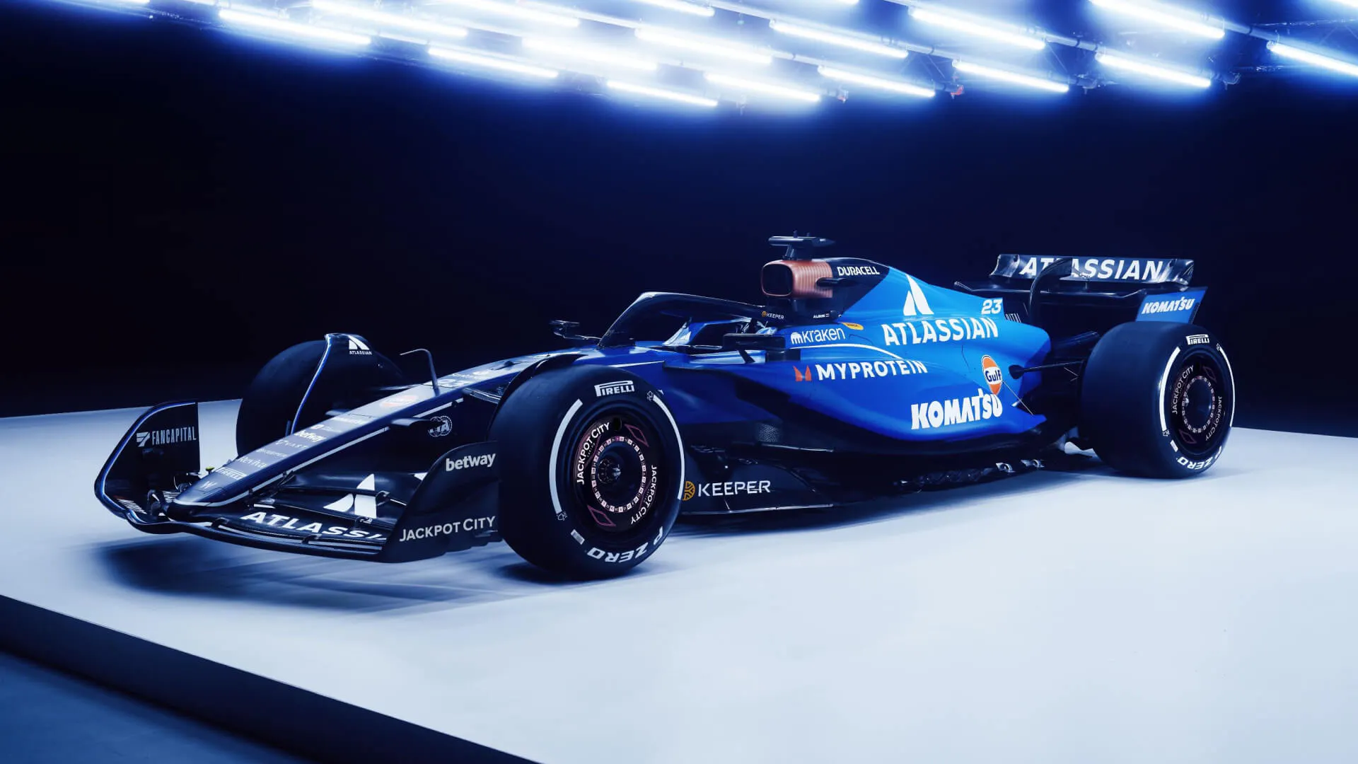 Williams F1 FW47 3:4 left front view 2025 new livery