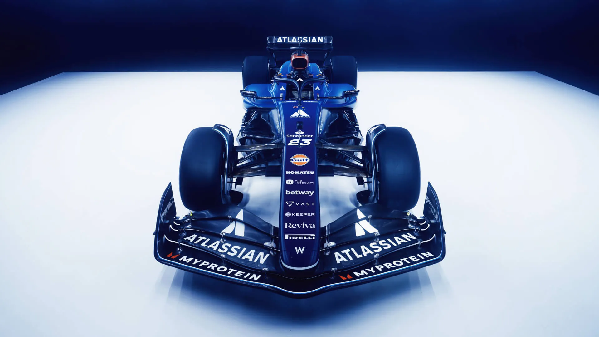 Williams F1 FW47 front view 2025 new livery