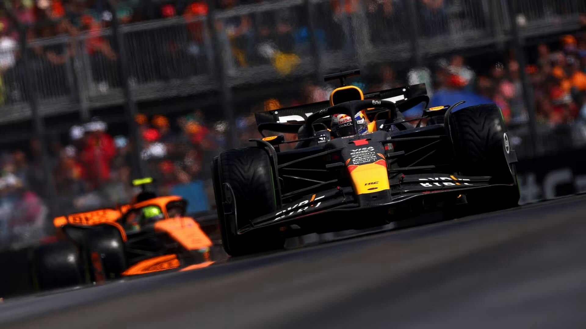 Verstappen ahead of Norris at the Canadian GP in changing conditions