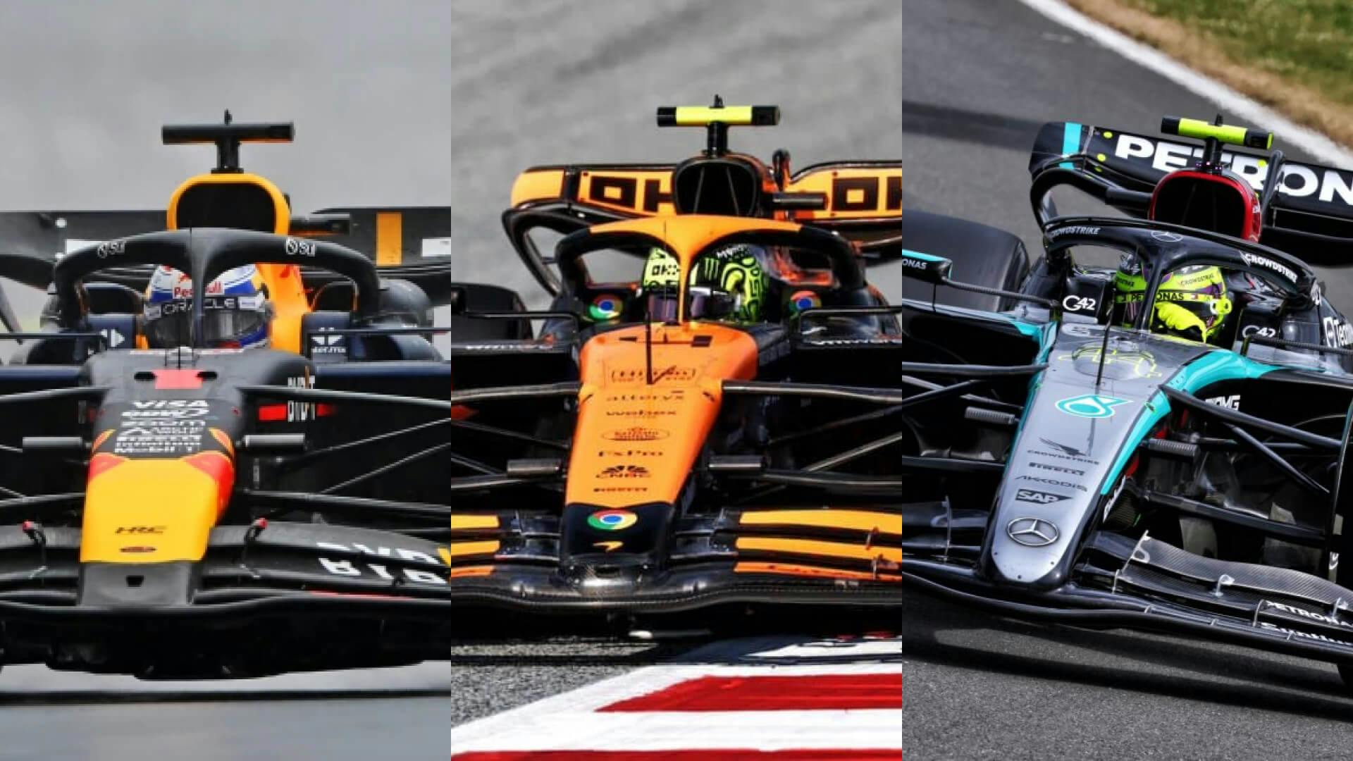 RedBull, McLaren and Mercedes face to face in the 2024 Triple Header