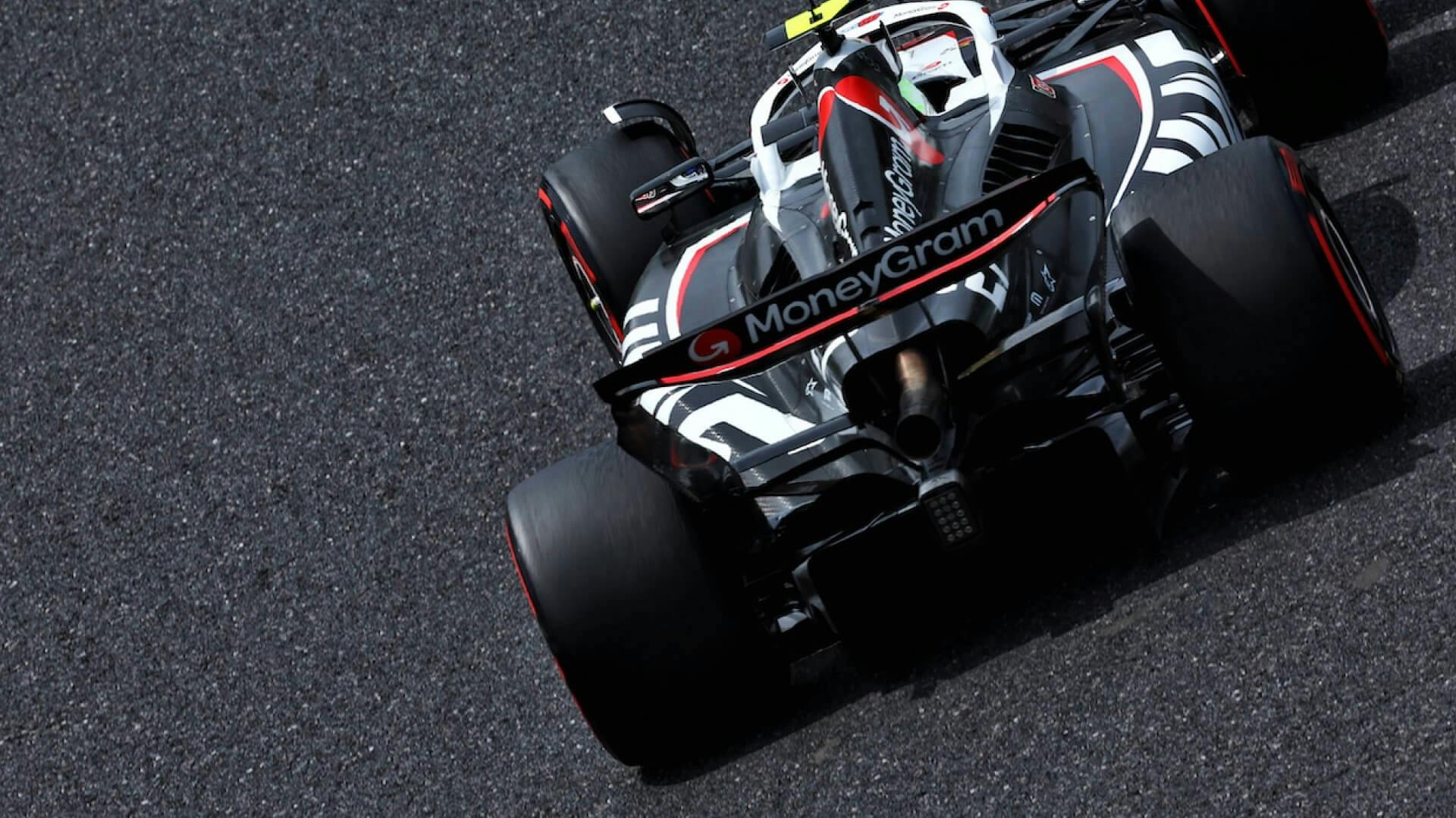 Haas F1 car in action