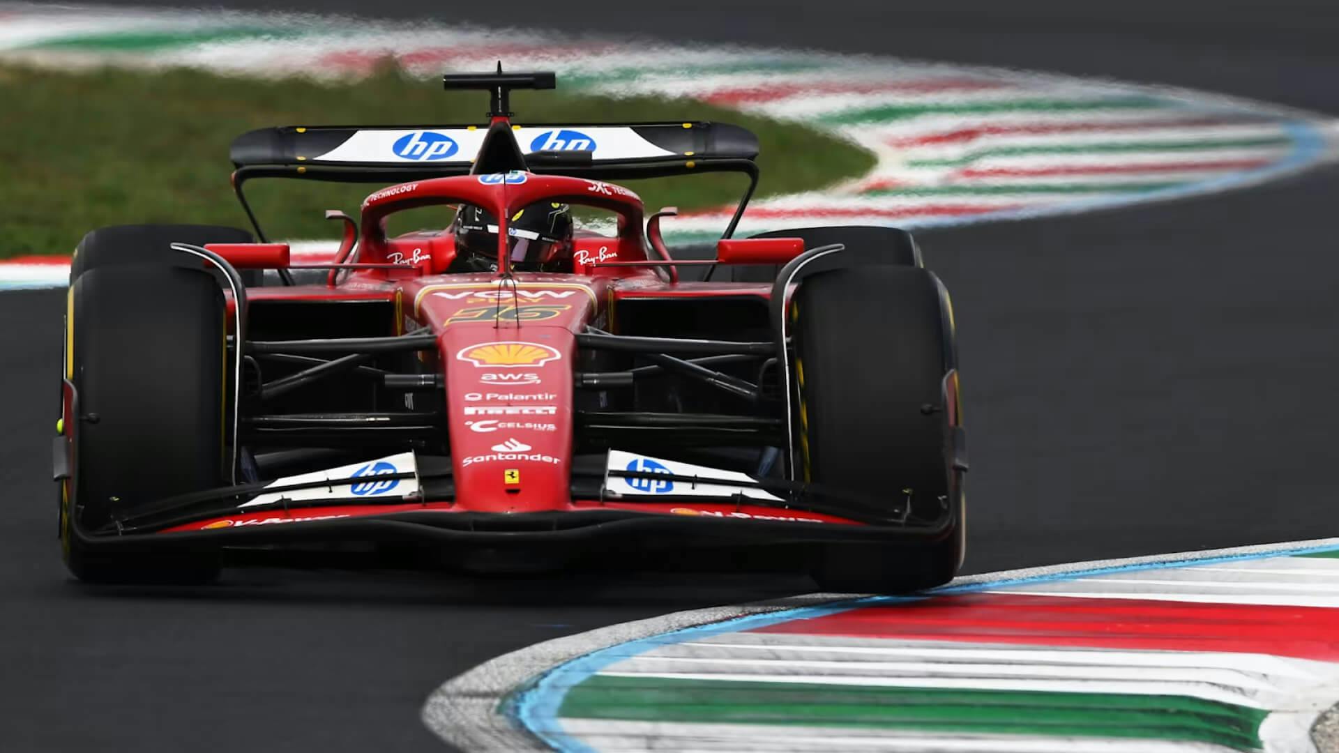 Focus on Leclerc at Monza