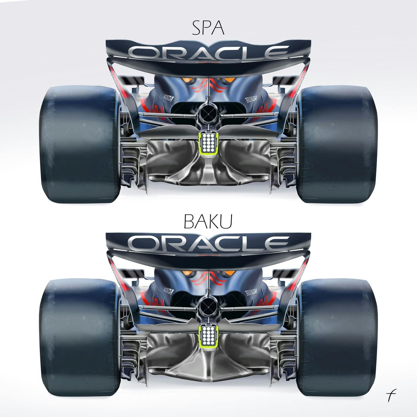 The new floor in Baku compared to the old one in Spa.